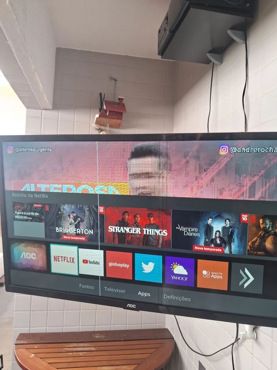 TV smart Aoc 32 polegadas (com detalhe) - Foto 5