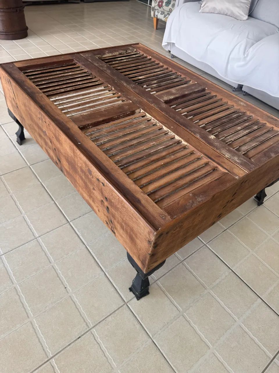 Mesa de centro rústica 