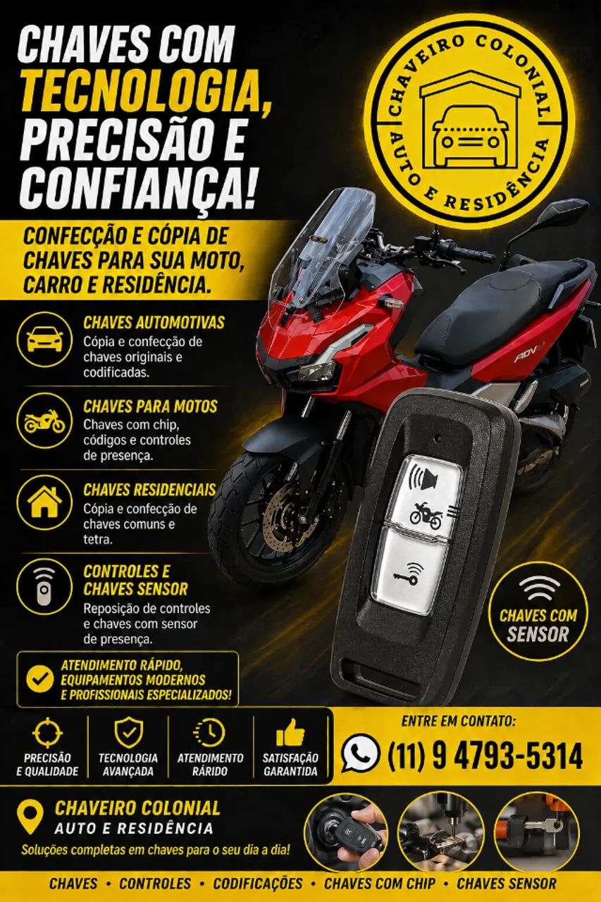 Chave SENSOR HONDA - Foto 2