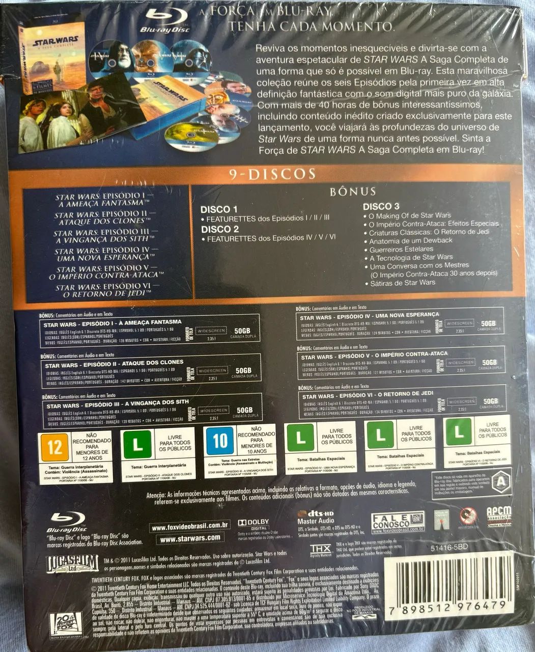 Star Wars: Box blu ray
