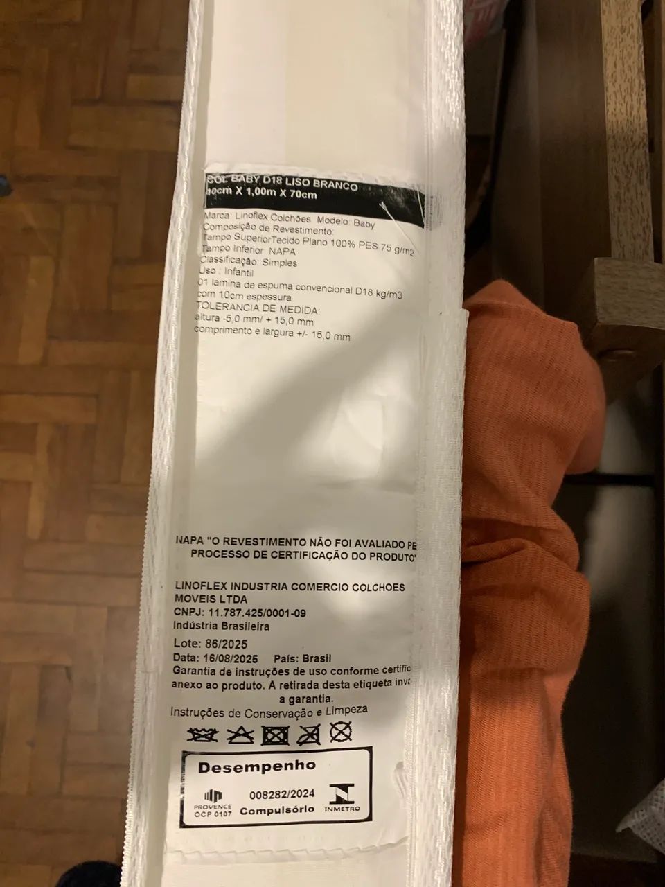 Colchão de Berço Chiqueirinho Moisés 100x70x10 Impermeável - Foto 3