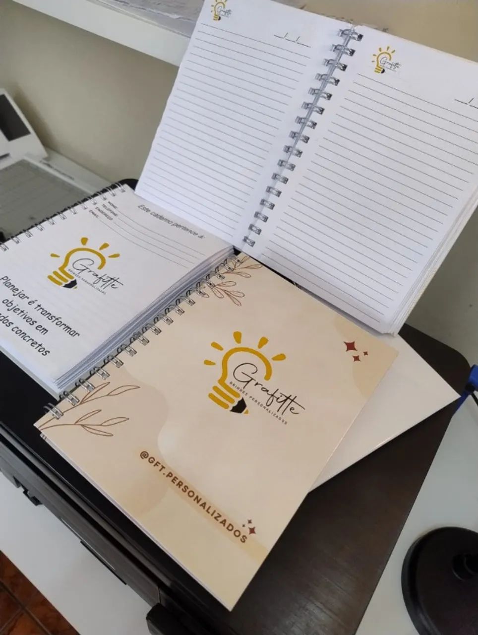 Agenda 2027 - caderno de negocio capa dura!! com sua logo - Foto 4