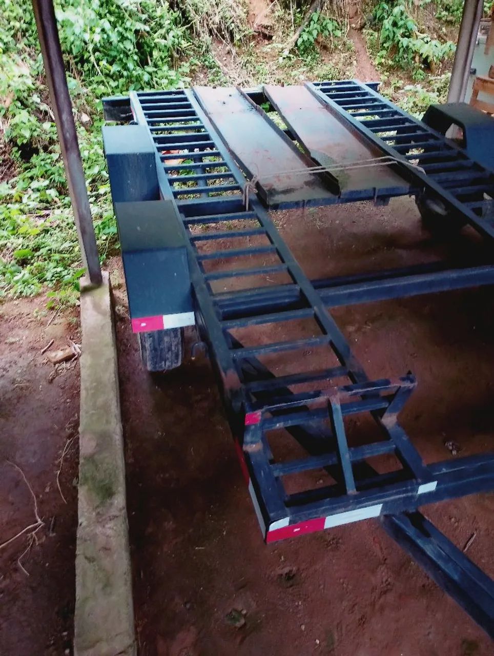 Carretinha trucada reboque carro com cabo de aço 