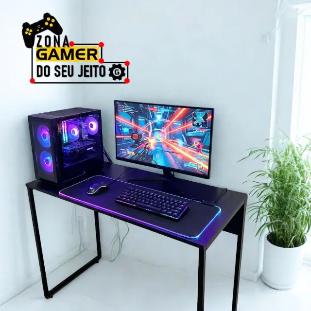 Escrivaninha 1m NOVA Mesa de Escritório Industrial Multiuso para Notebook Computador Birô