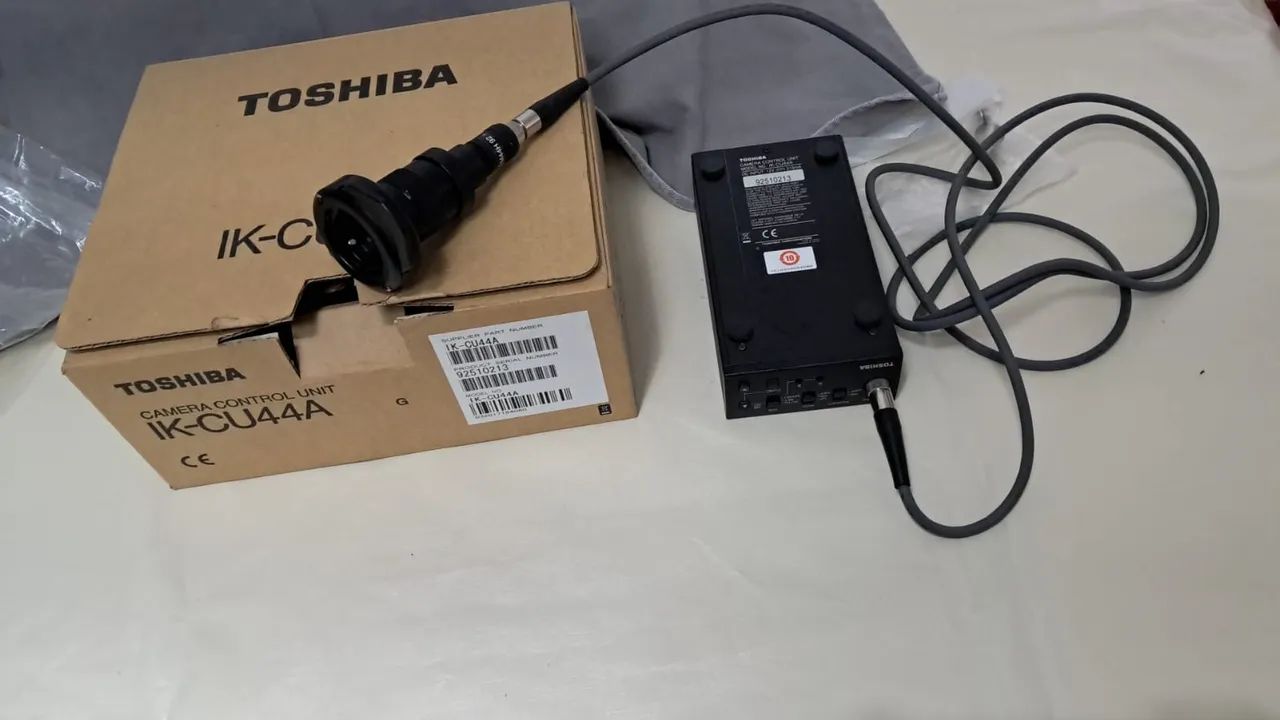 Câmera Endoscopia Microscopia Toshiba IK-CU44A + Cabeça da Câmera + Fonte + Cabos - Foto 2