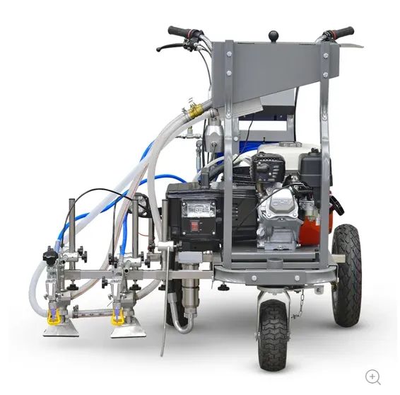  Máquina de Pintura Airless p/ Demarcação Viária c/ Microesfera 5,3L/min 5,5HP Honda AV-60 - Foto 3