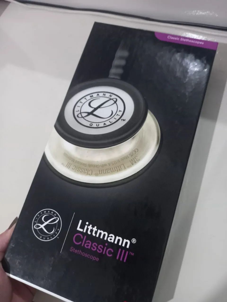 Estetoscópio Littmann rosa novo