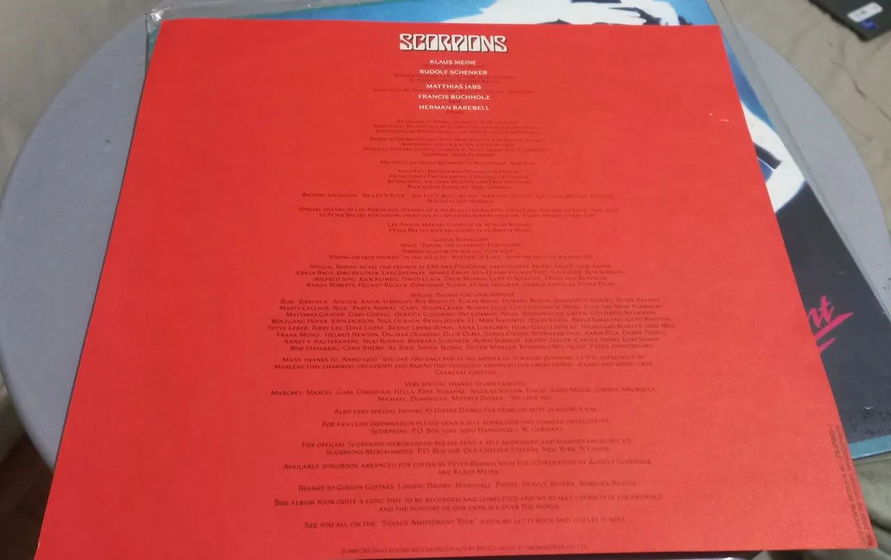 Scorpions Savage Amusement LP Polygram 1988 - Foto 3