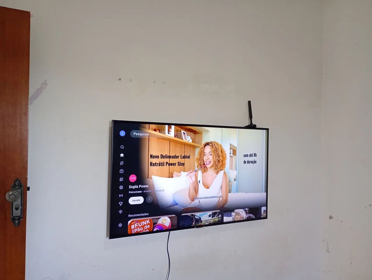 Tv smart 4k Samsung Crystal 55 polegadas Alexa wi-fi bluetooth novinha  - Foto 5