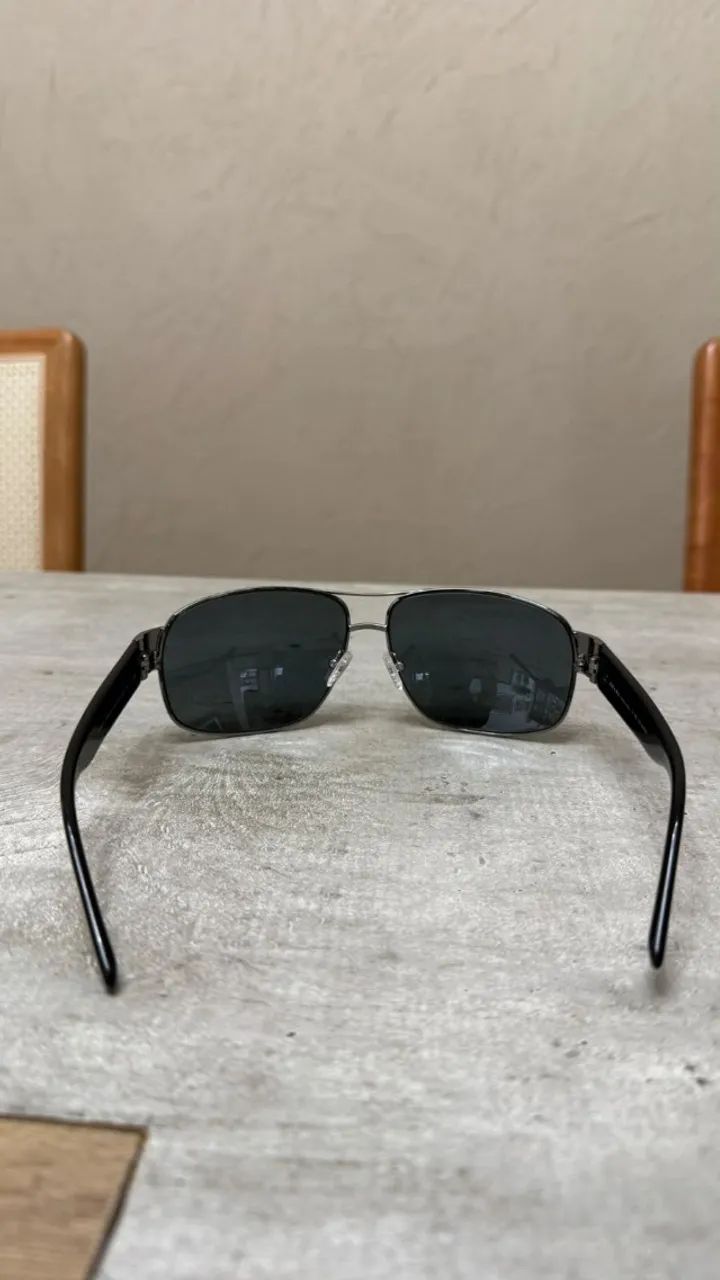 Óculos de Sol Prada Original SPR61L Preto Aviador - Foto 3