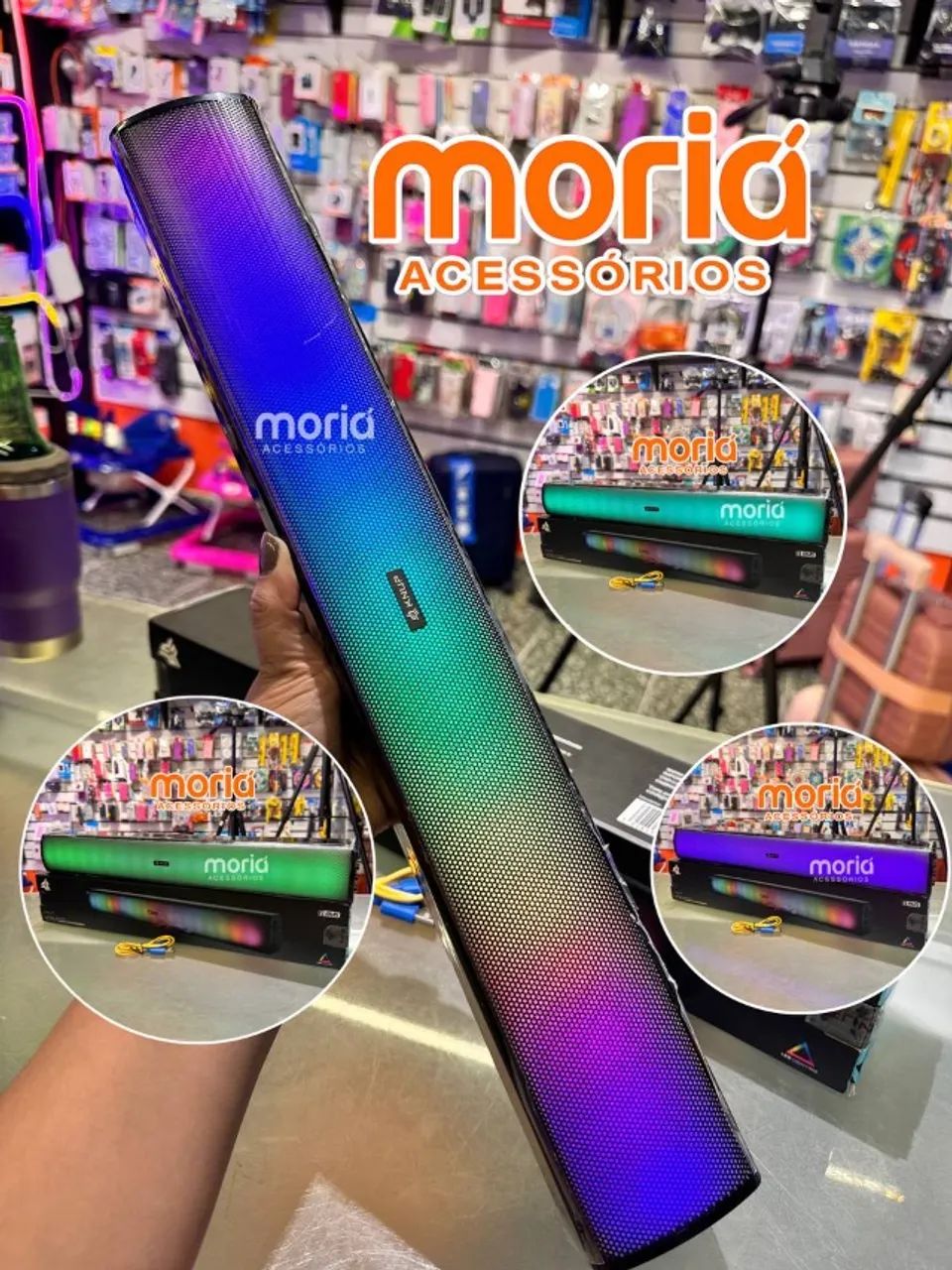 Caixa Som Soundbar Gamer Bluetooth Computador Pc Led Rgb 16w - KNUP - Foto 3