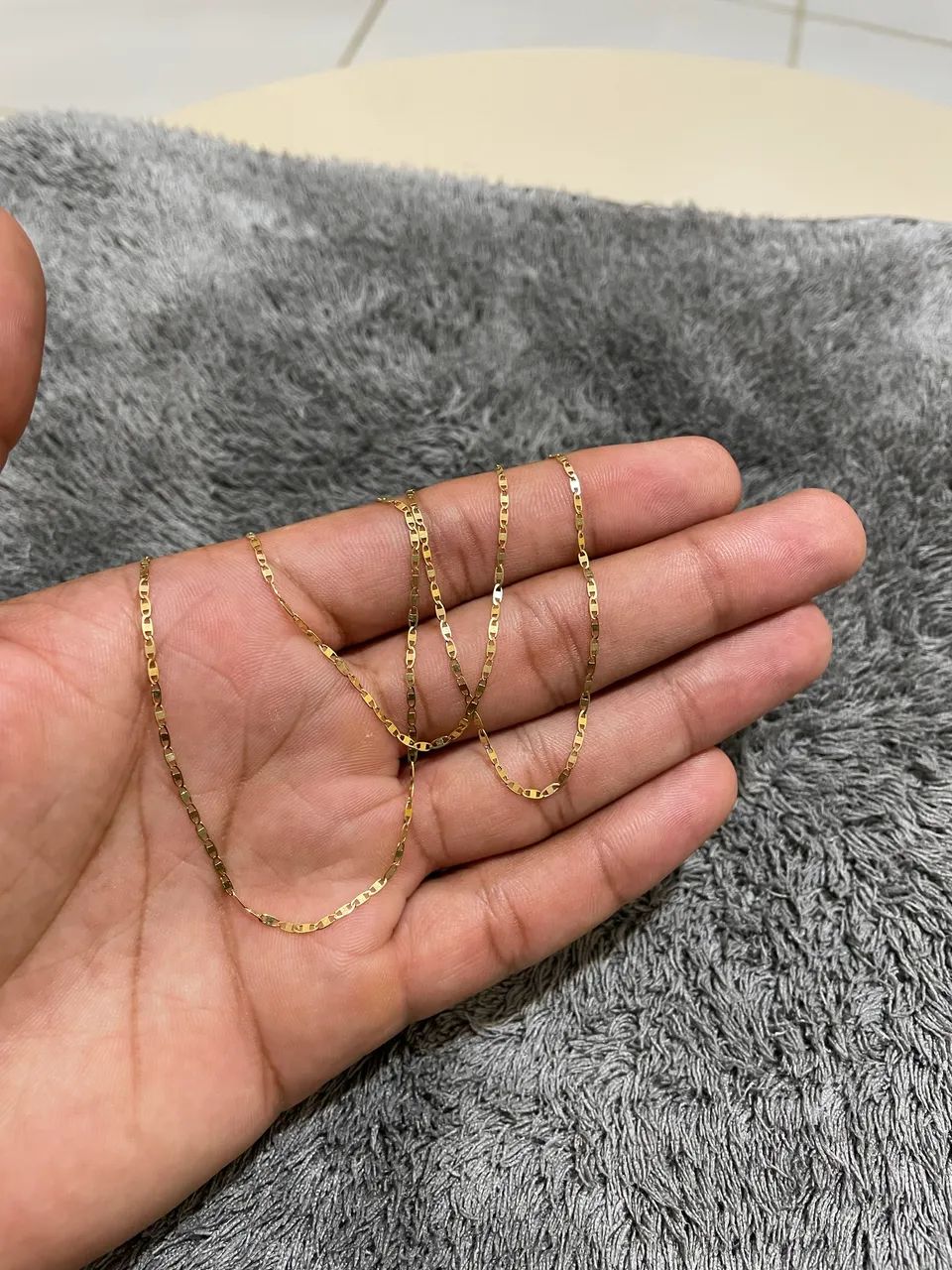 Corrente Piastrine feminina em Ouro 18k