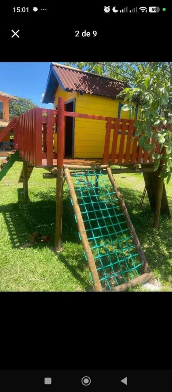 Playground com casinha elevada sob medida planejado  - Foto 2