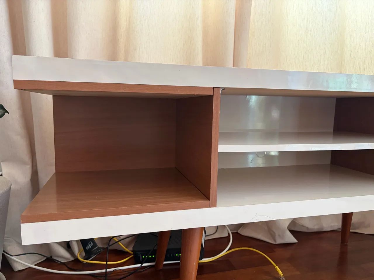 Rack MDF - Bege e Cinza  - Foto 4