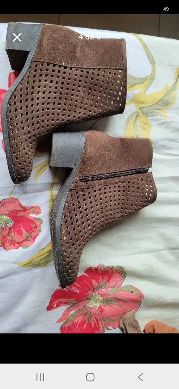 Vendo Bota Marrom cano curto  - Foto 2