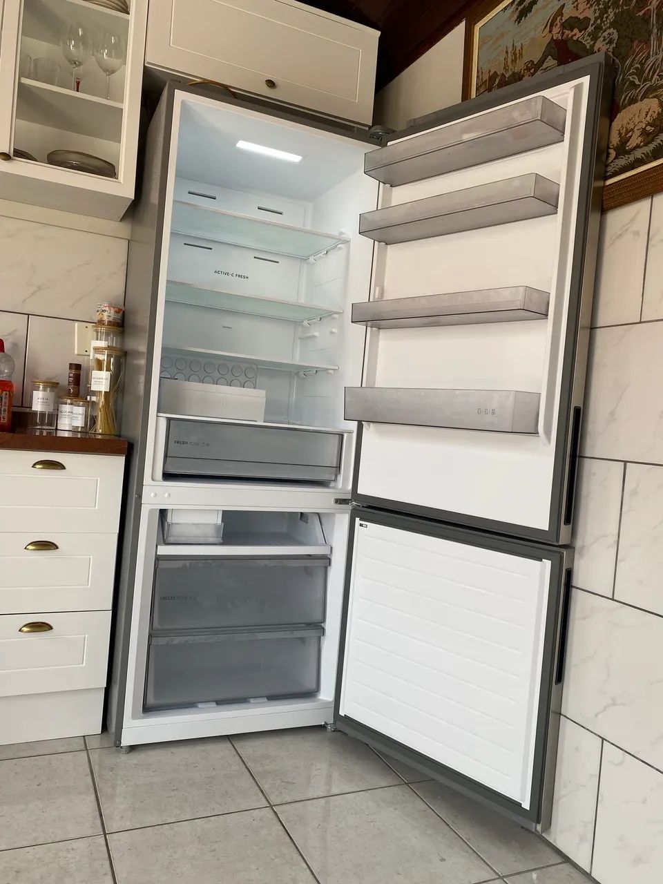 Geladeira Inox Midea inverse 416L  - Foto 4
