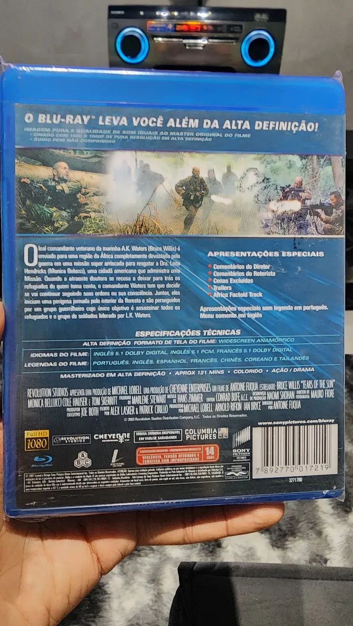 Blu-ray Lágrimas Do Sol Semi Novo - Foto 2