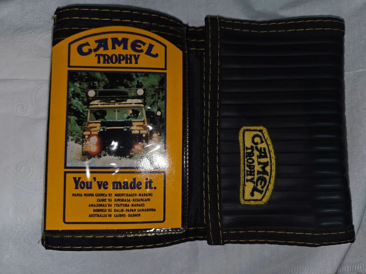 CARTEIRA CAMEL TROPHY , ITALIANA  , EMBORRACHADA  E  NYLON  COM VELCRO  ! - Foto 2
