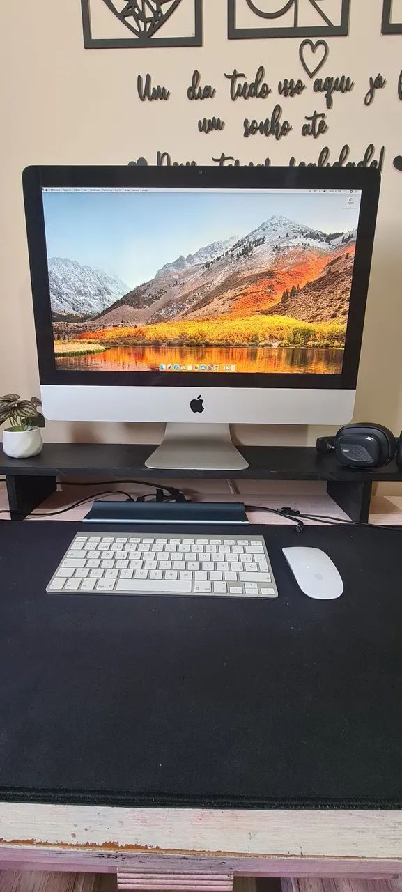 iMac Apple 21,5, 8gb ram, ssd 256gb muito bom e bonito, funcionando tudo perfeito  - Foto 5
