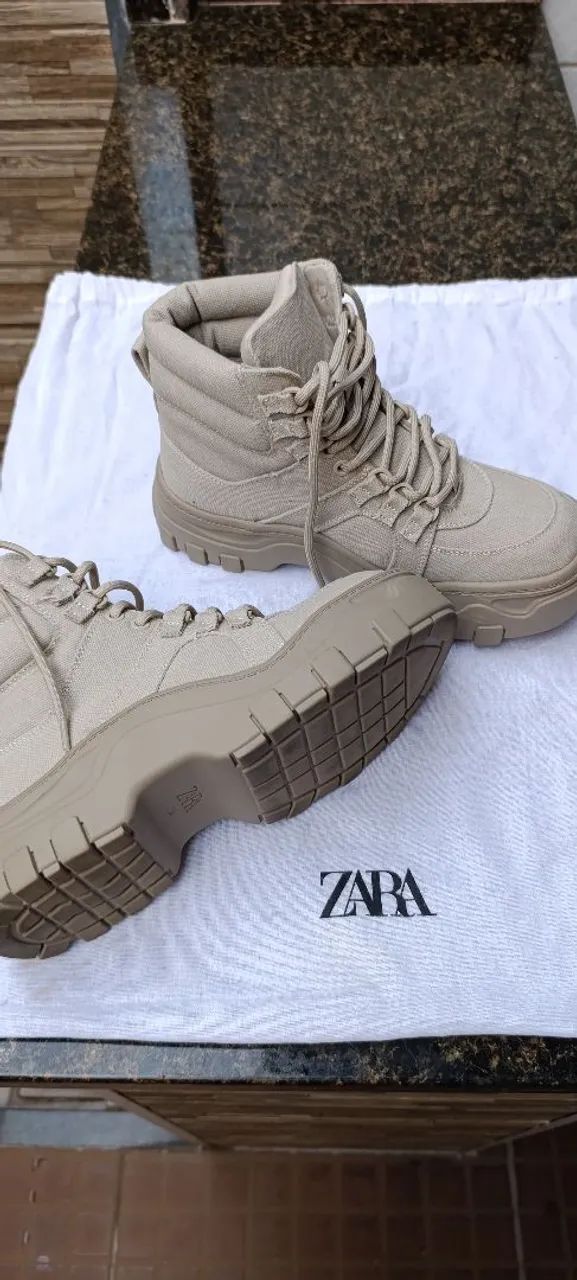 Botinha Coturno Zara original 