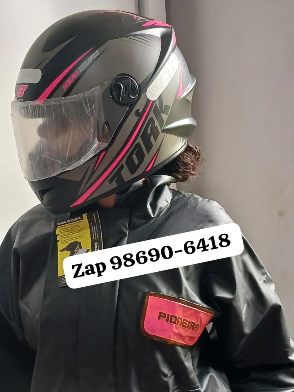 Capa de chuva feminina 