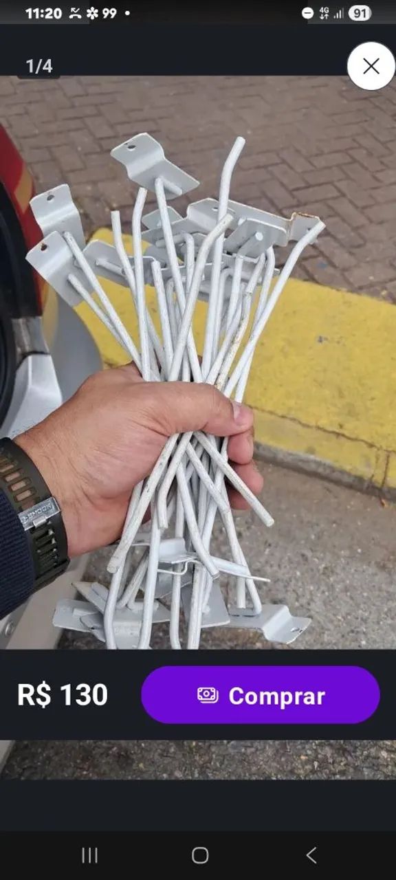 Ganchos para expositor 