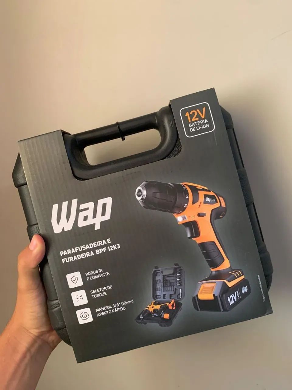Furadeira / Parafusadeira Wap Original BPF12K3 com maleta e acessórios