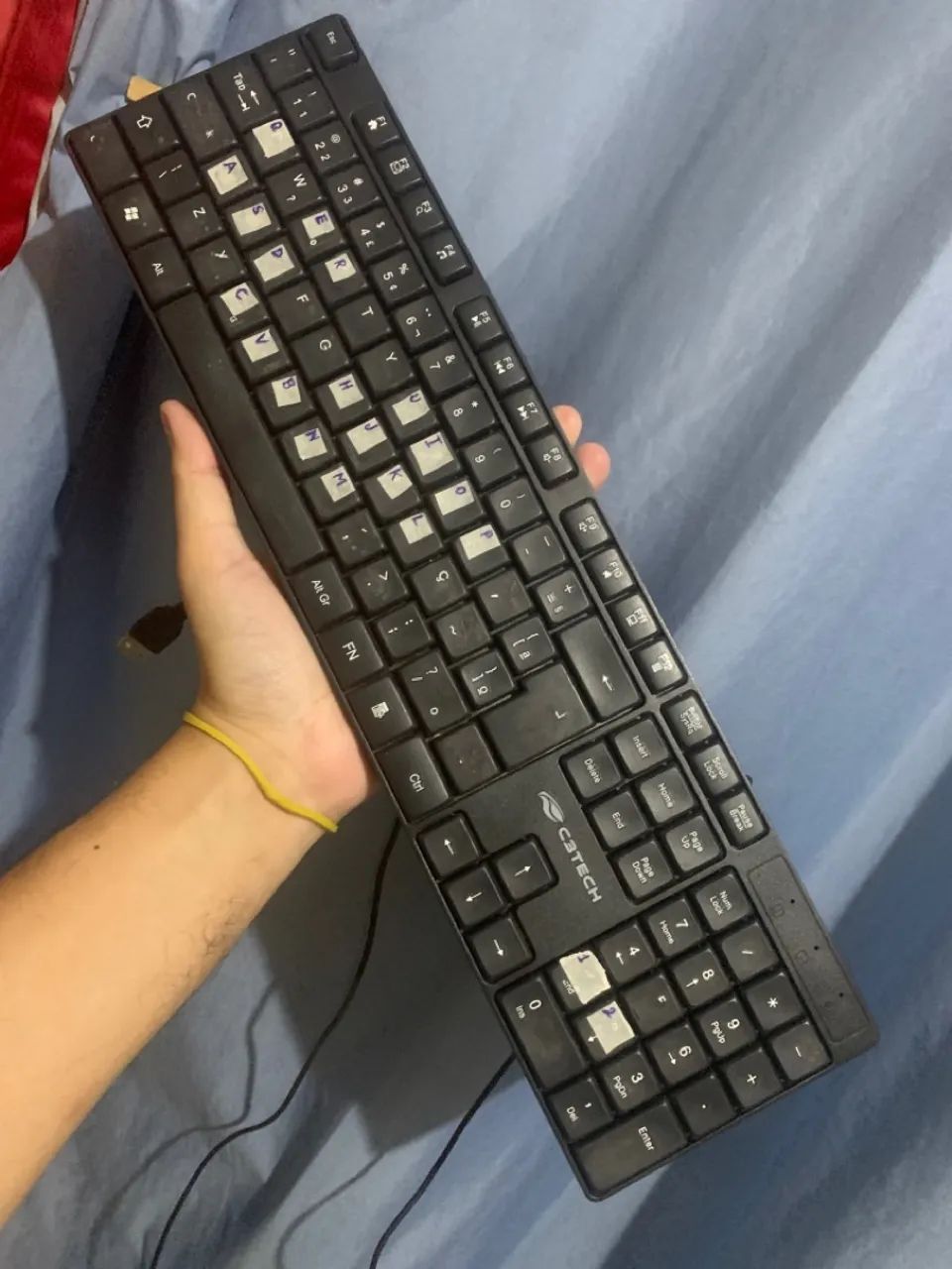 Teclado usado de computador