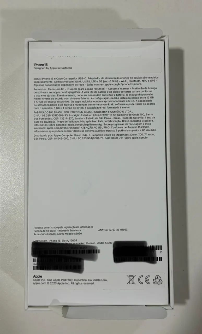 Iphone 15 128gb preto  - Foto 3