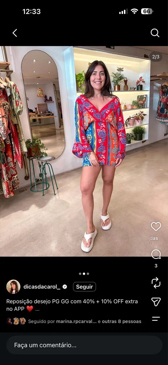Vestido listra rendeira farm - Foto 2