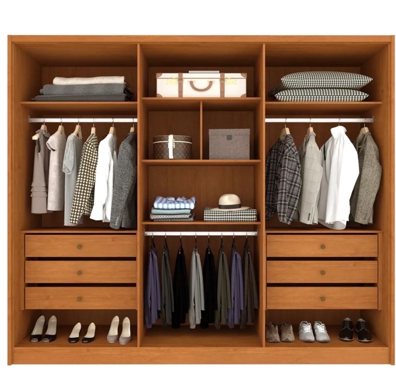 Guarda-Roupa Majestic Line 2,74 m MDF - Foto 2