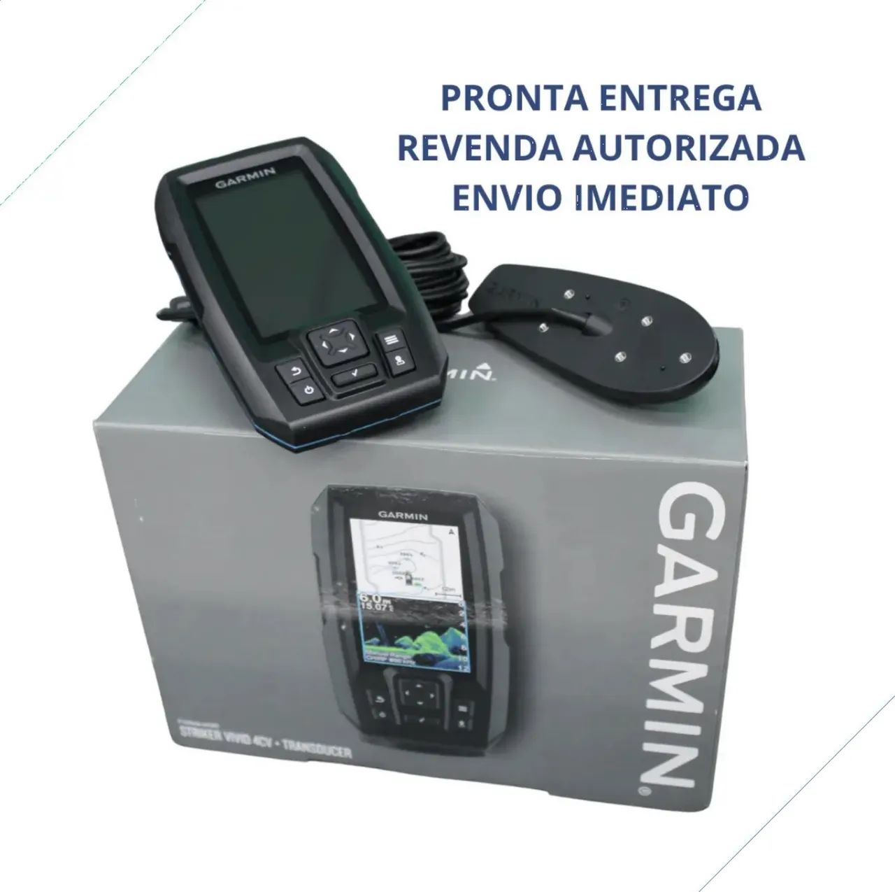 Sonar Garmin Striker 4cv Vivid + Transdutor - Foto 2