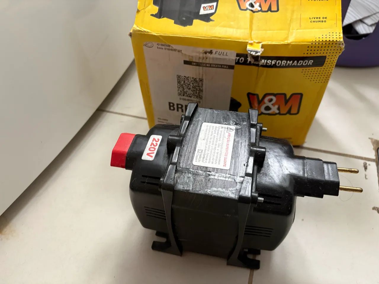 Auto Transformador V&M 220V - Pouco Usado - Excelente Estado