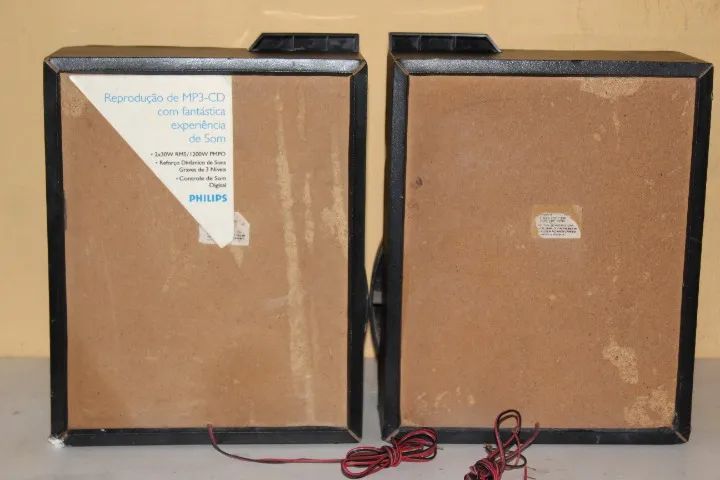  2 caixas de som phillips de mini sistem - Foto 4