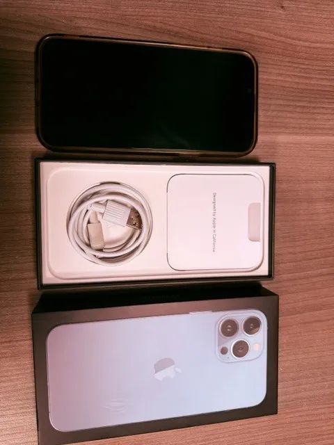 IPHONE 13 PRO MAX 256GB - AZUL SIERRA - COM CAIXA E ACESSÓRIOS - Foto 2