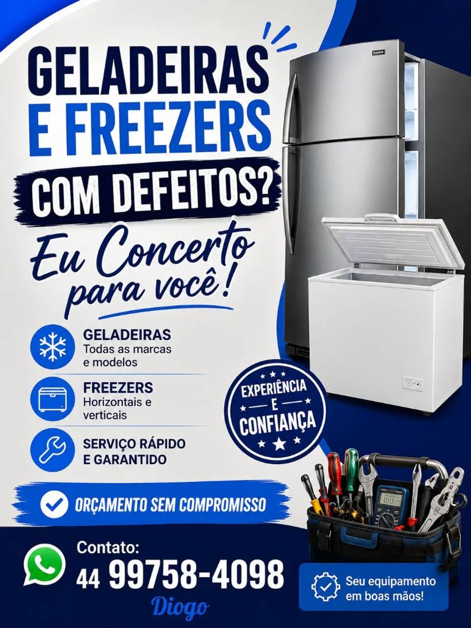 Reparos e Concertos de GELADEIRAS e Freezers 