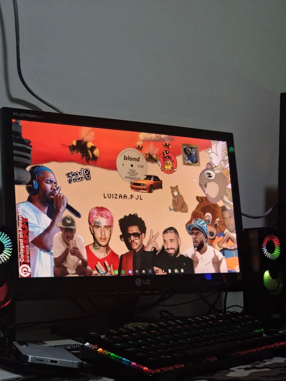 Monitor LG Flatron 20 Polegadas LED (Com Cabos) - Funcionando Tudo - Foto 5