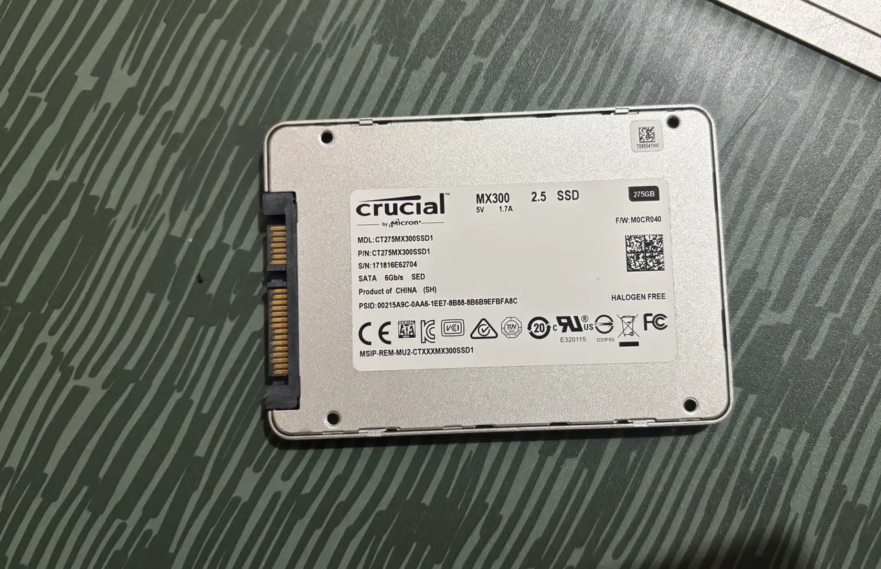 Vendo ssd de 275gb 