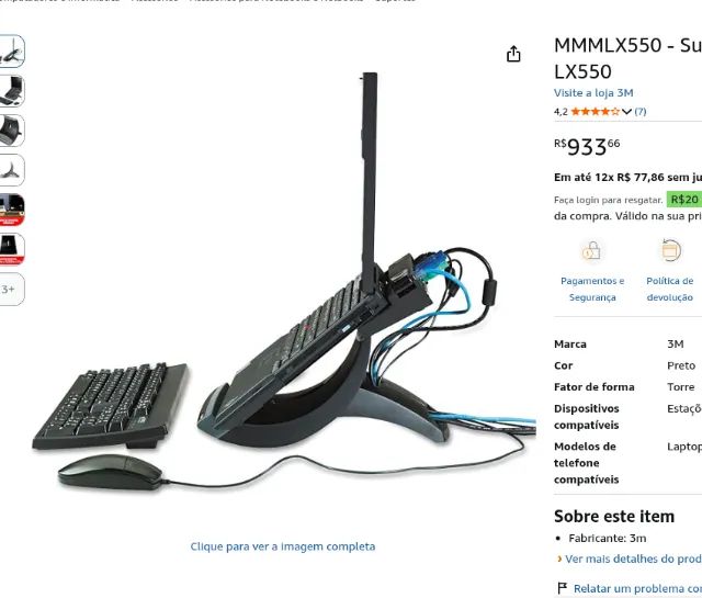 suporte stand notebook 3m - Foto 2