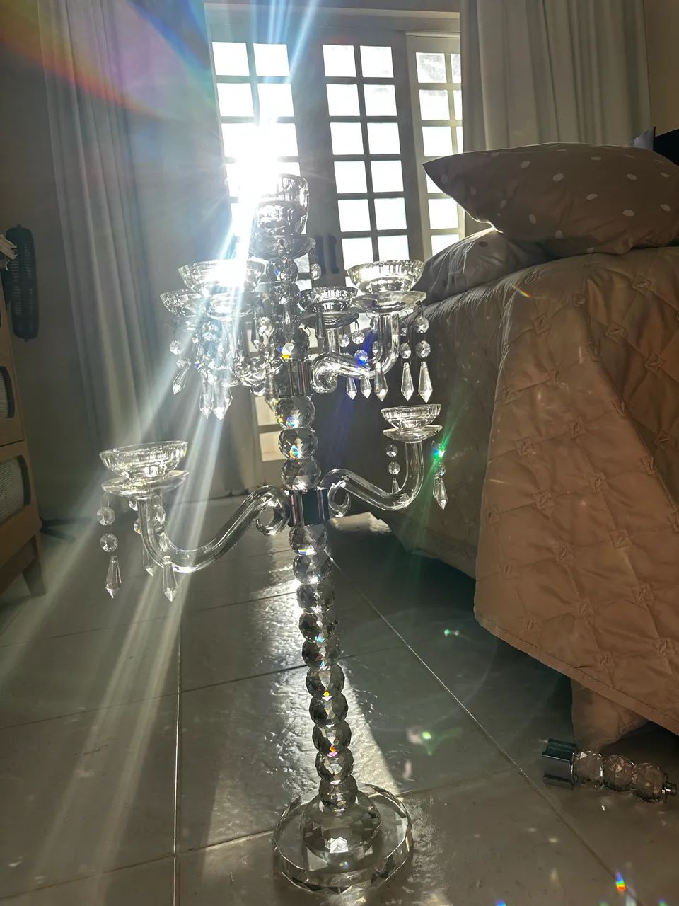 Castiçal de cristal  - Foto 2