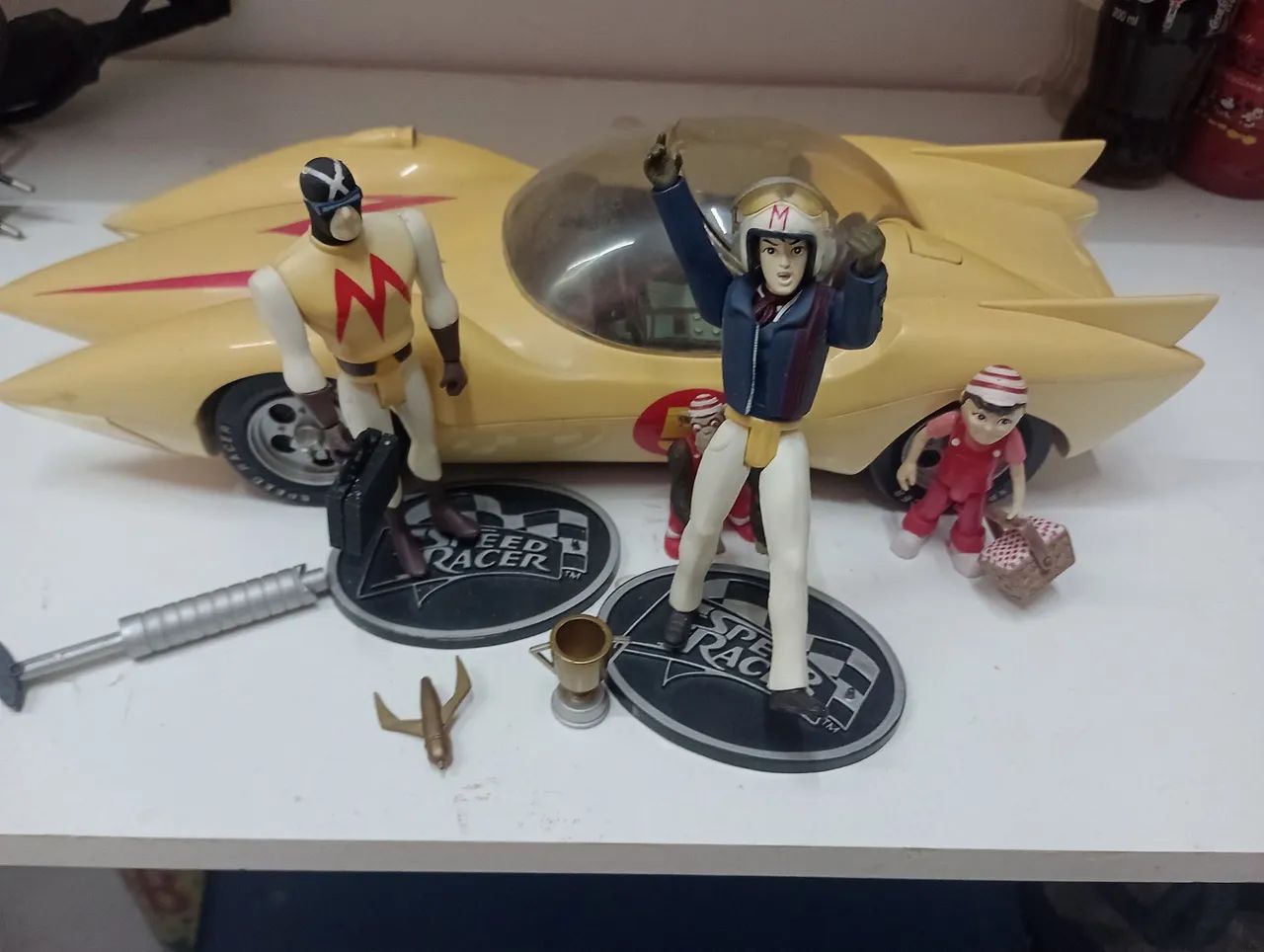 Playset carro e action figures speed racer - Foto 2