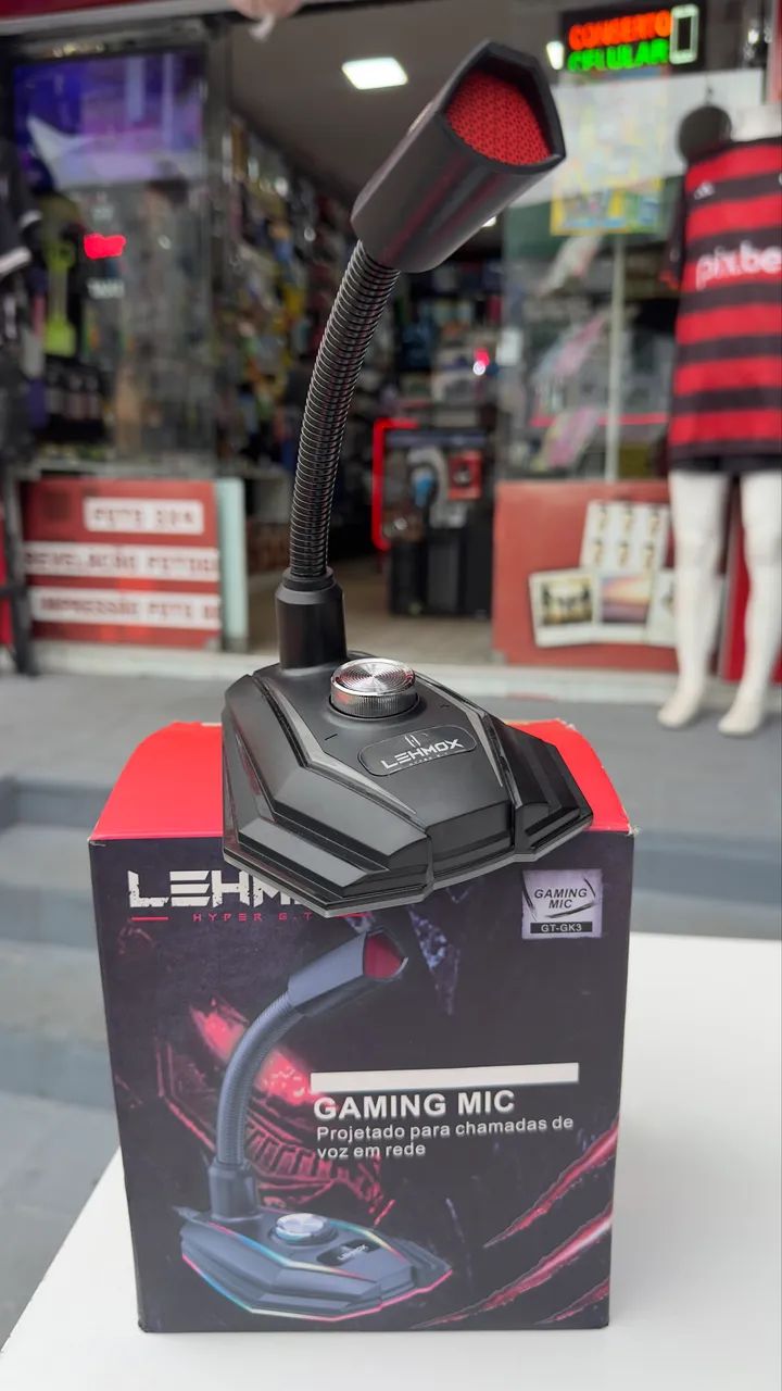 Microfone Gamer RGB Em oferta  - Foto 2