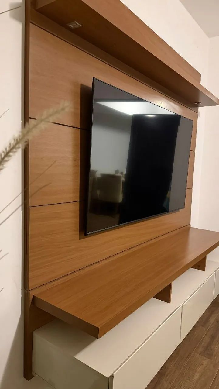 Painel Rack TV - em Laca e Led - Foto 2
