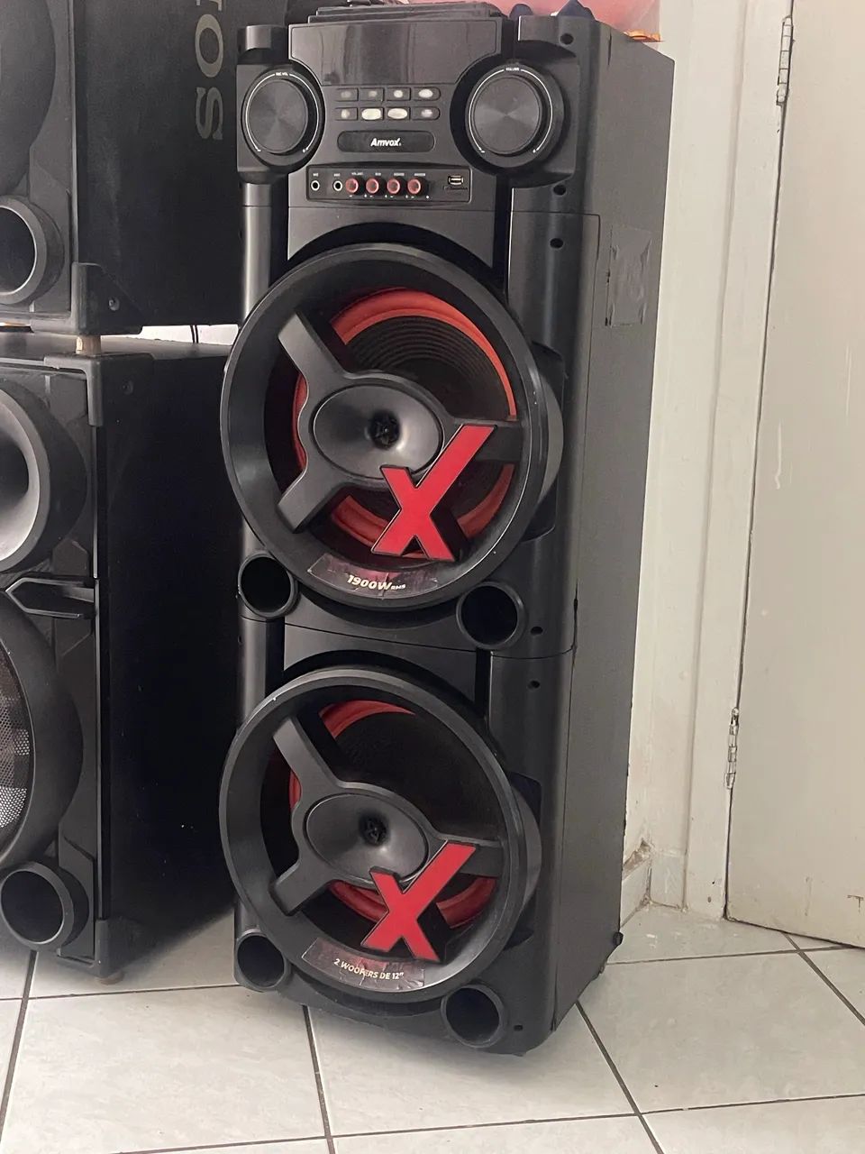Caixa amplificada torre 1900 watts