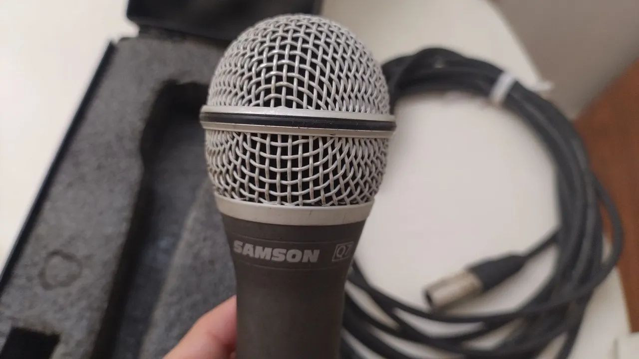 Microfone Samson Q7 + cabo (6m) - Foto 2