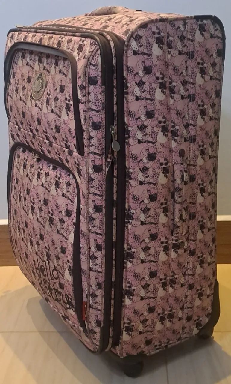 Mala de Viagem Hello Kitty Rosa Tamanho G (32 Kg) - Foto 2
