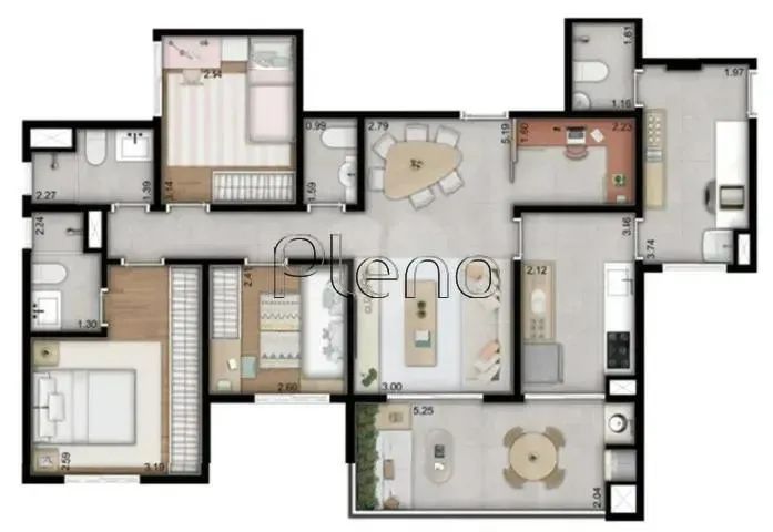 Apartamento à venda em Campinas, Jardim Aurélia, com 3 quartos, com 97 m² - Foto 2