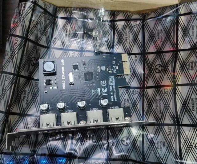 Placa PCI-E para 4 entradas USB 3.0 (NOVA) (LEIA) - Foto 3