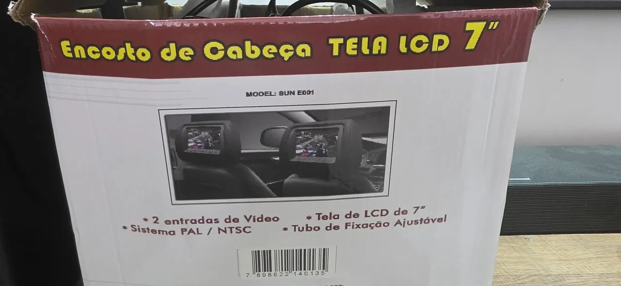 encosto de cabeça de carro com  DVD  E-TECH  - Foto 3