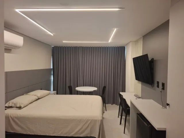Flat mobiliado 24m2, pe na areia, vista mar, Intermares - Foto 4